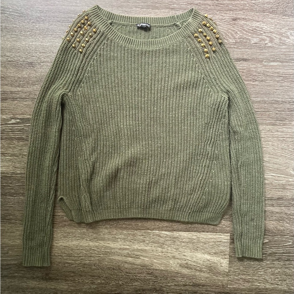 Express stud shoulder sweater Small